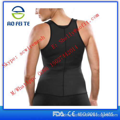 Hot sale black seamless neoprene life vest body shaper slimming vest